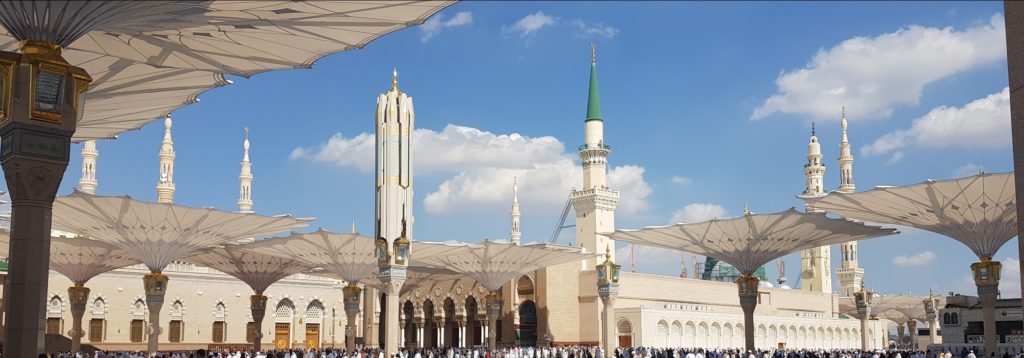 Ceci est une photo de la mosquée du Prophète